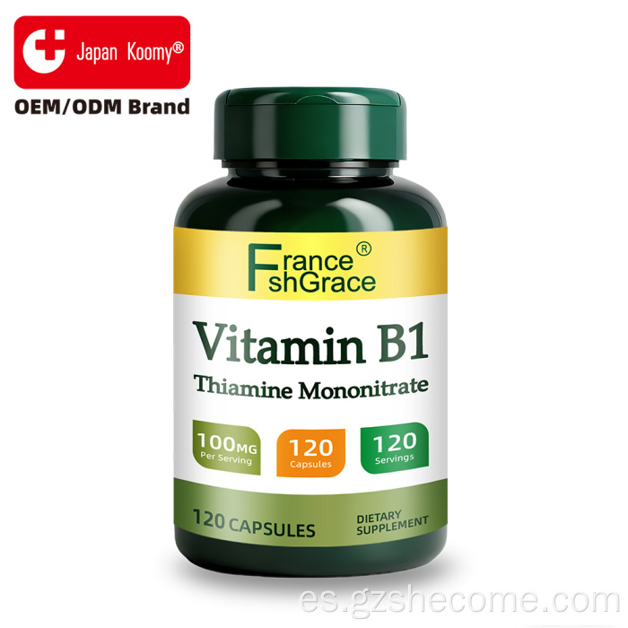 Shecome Vitamina B1 Cápsulas Metabolismo Energético